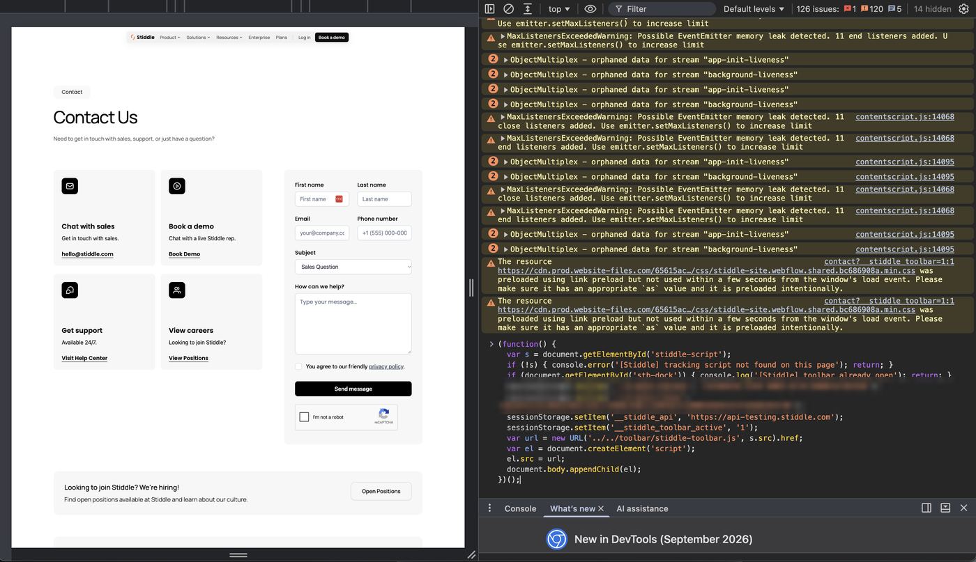 Paste the launch code in the Console (keys blurred)