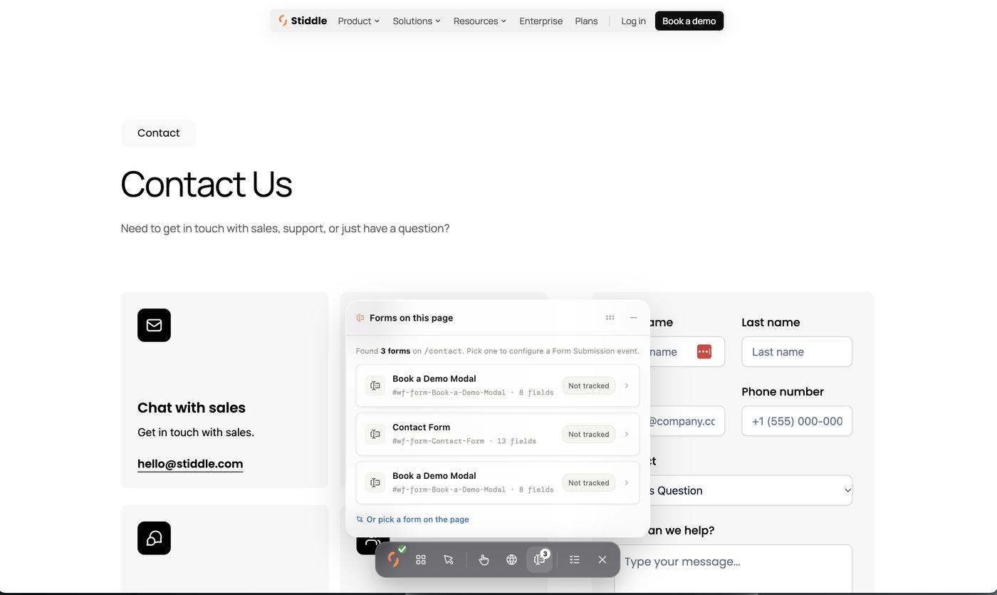 Forms on this page