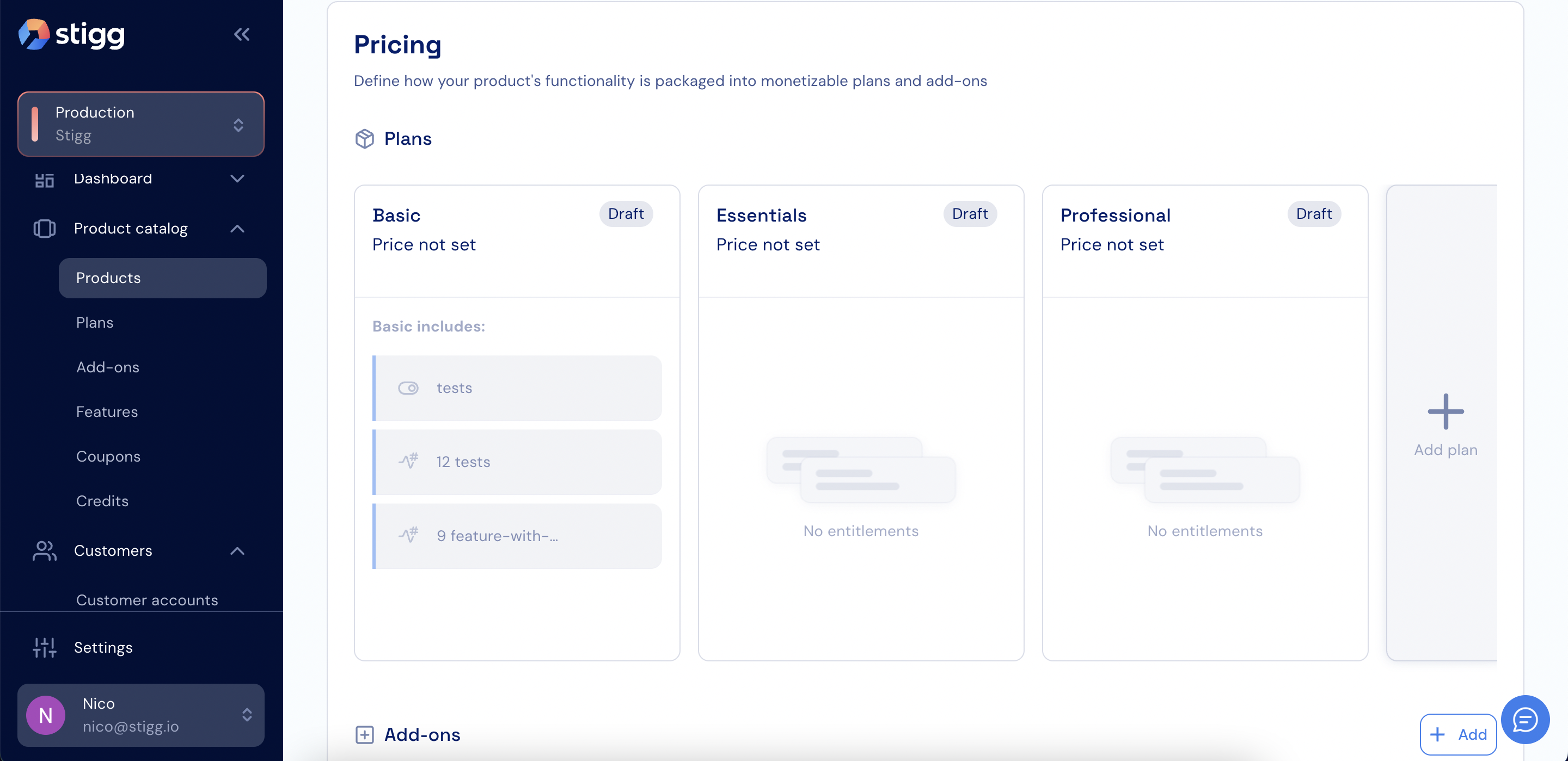 Creating plans - Stigg Documentation