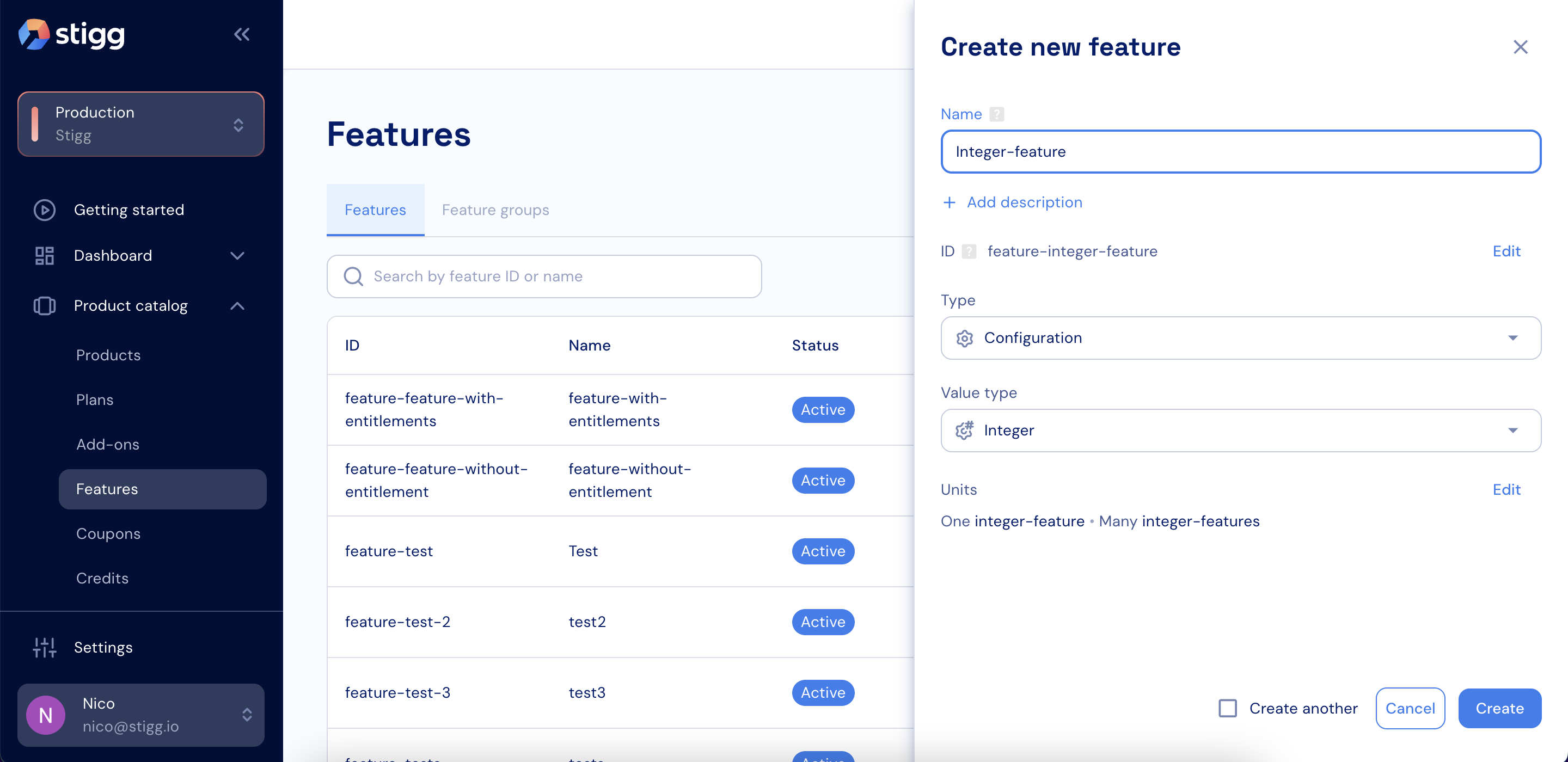Features - Stigg Documentation