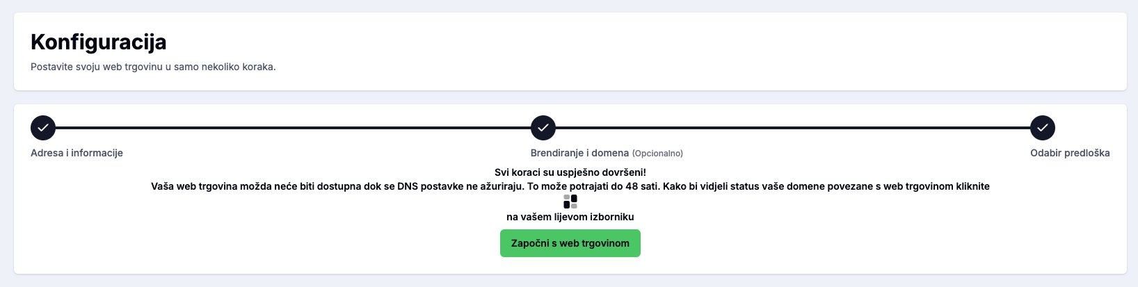 Status narudžbe - svijetla tema