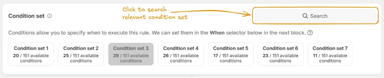 Search Condition Set