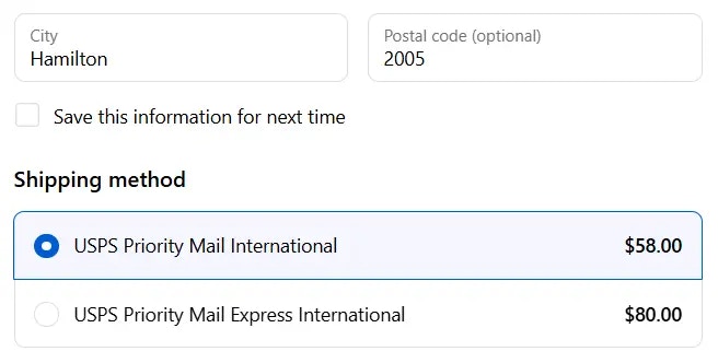 Beide Regeln gleiche Postleitzahl Beispiel Checkout