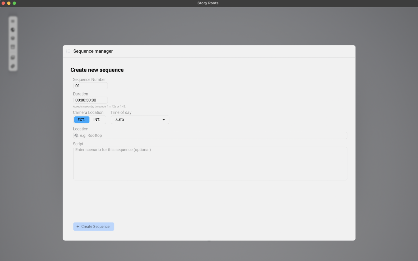 FirstSequenceMenu