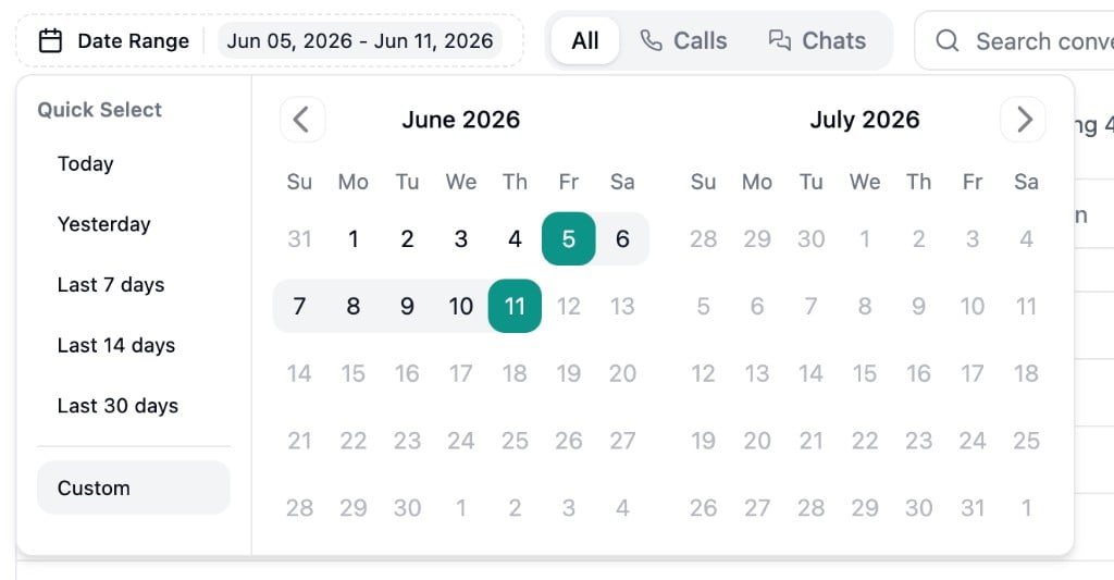 Date Range Picker