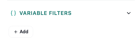 Variable Filters