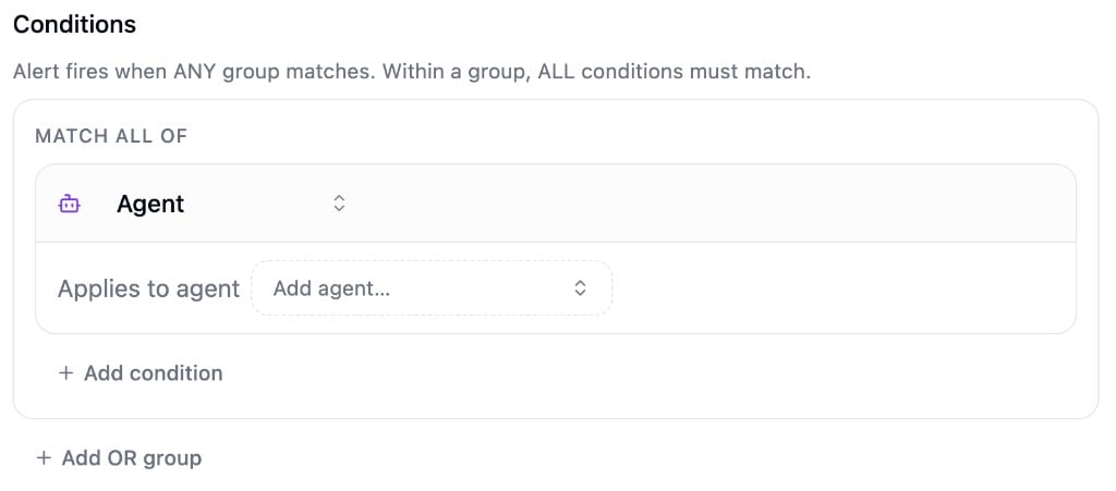 Condition builder