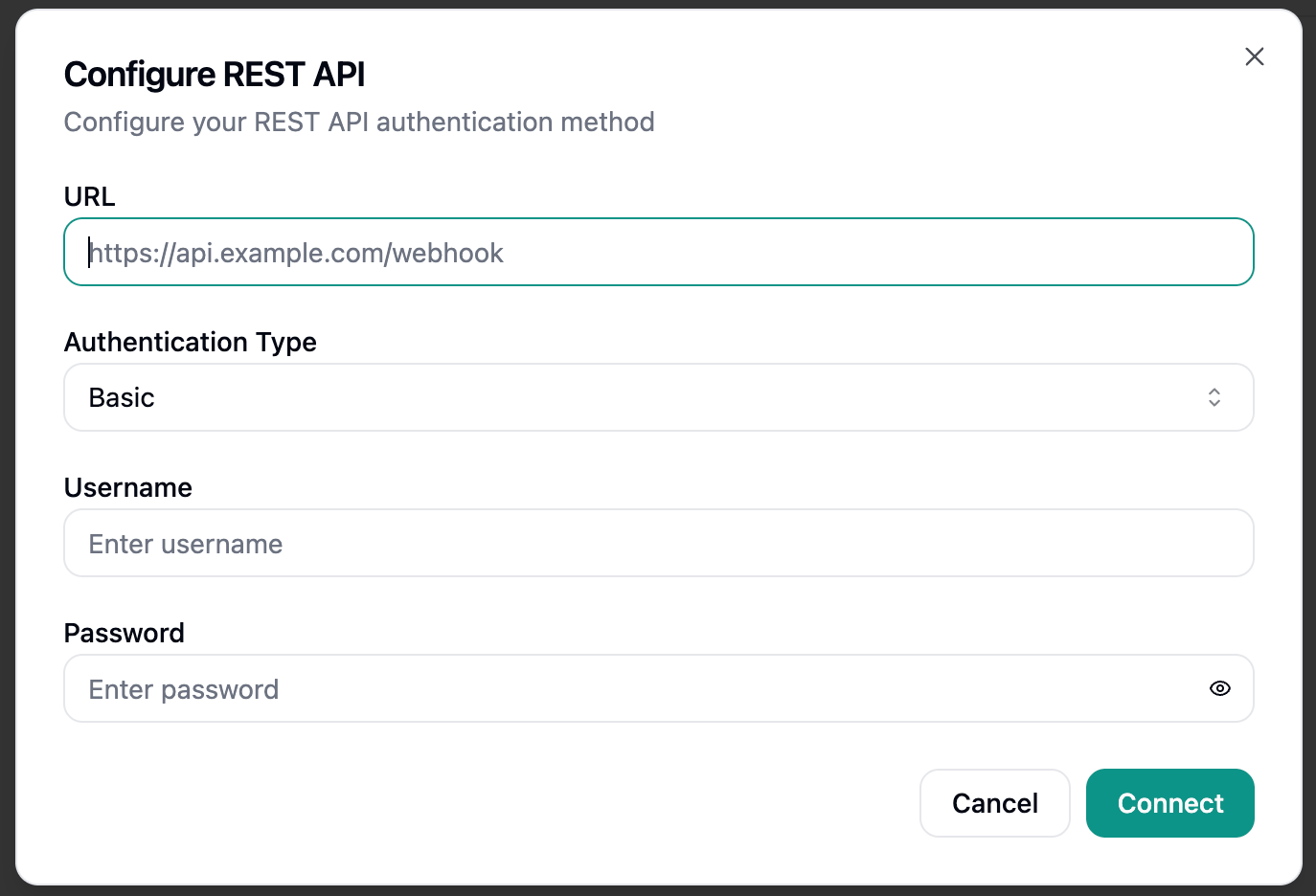 REST API Configuration