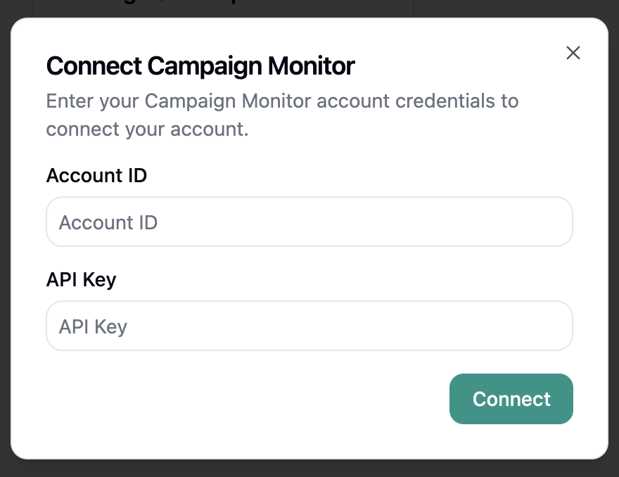 Campaign Monitor Configuration