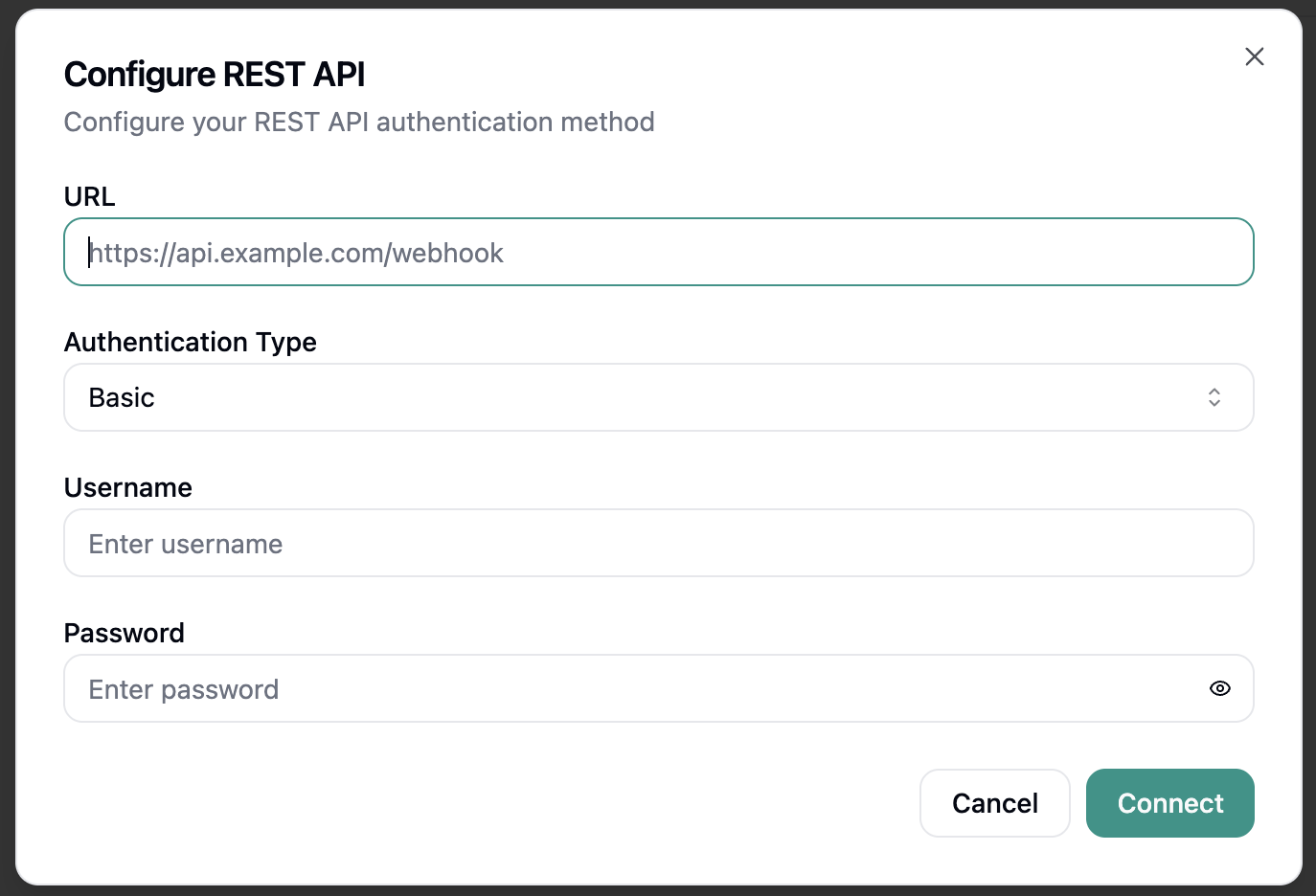 REST API Configuration