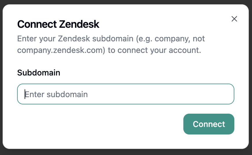 Zendesk Configuration
