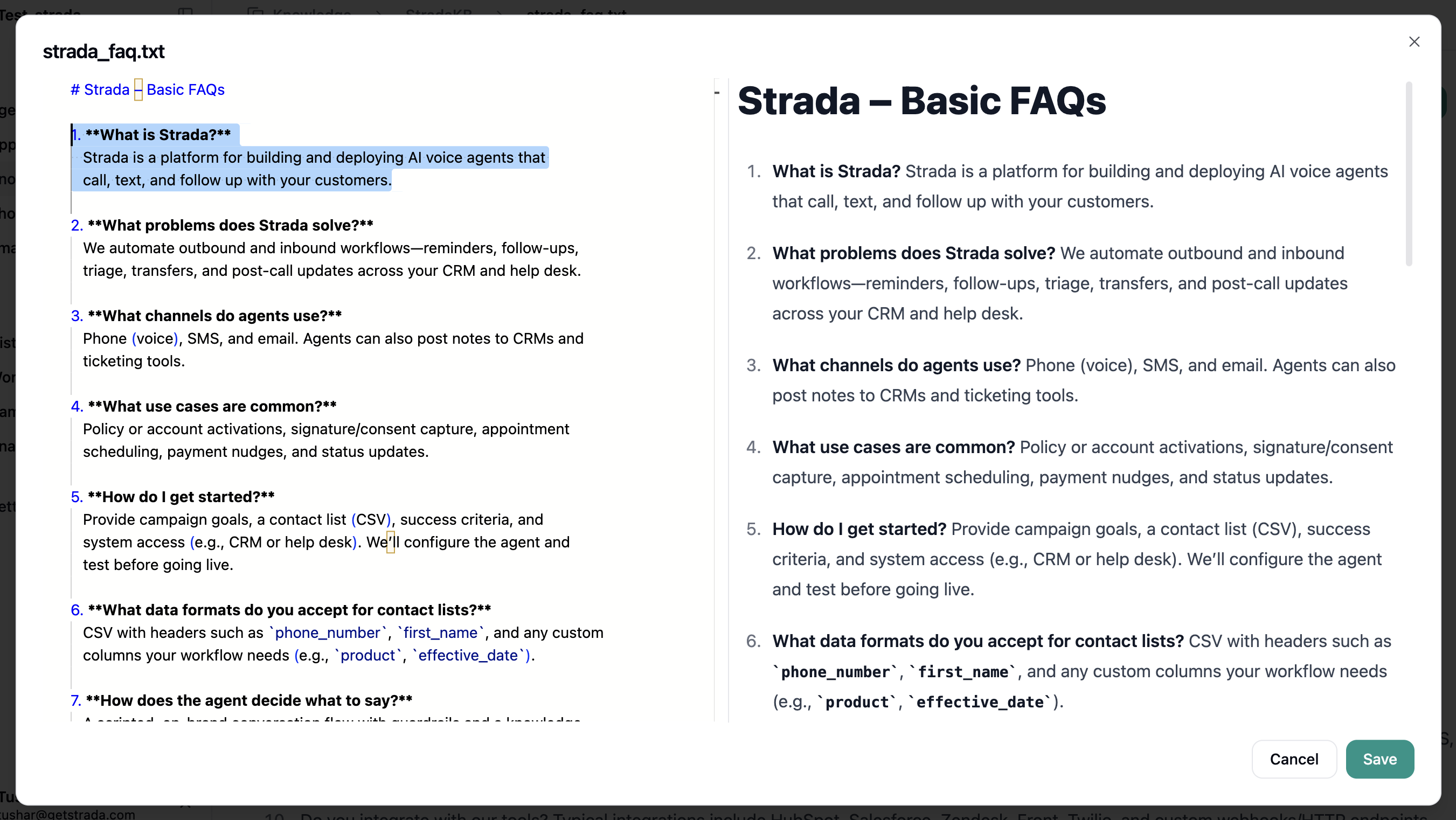 Knowledge Base Step 5