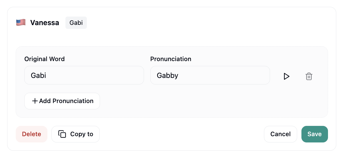Pronunciation