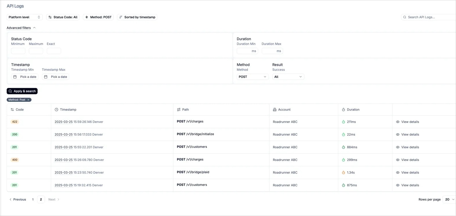Apilogs Web