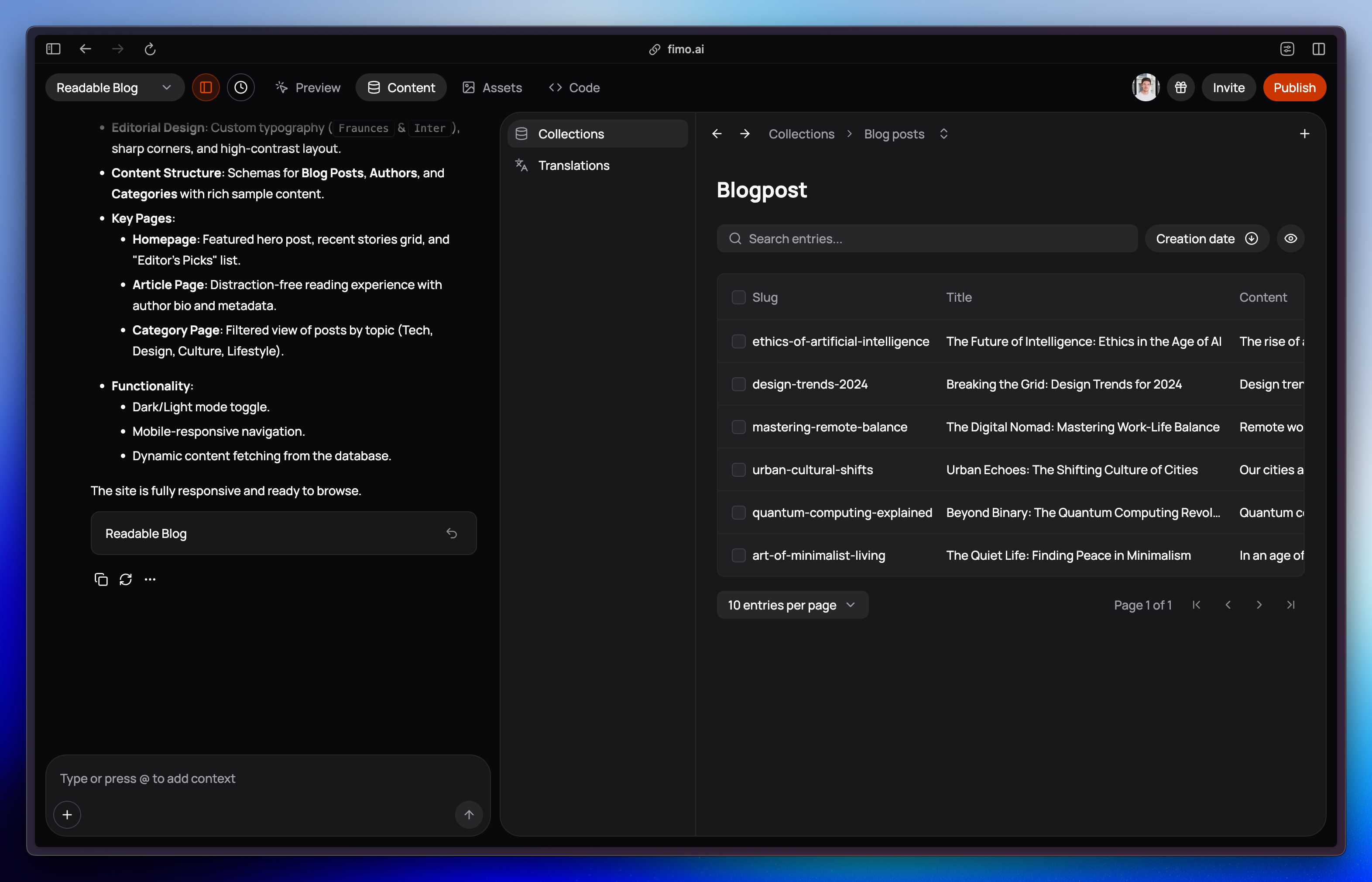 Fimo Collections Page