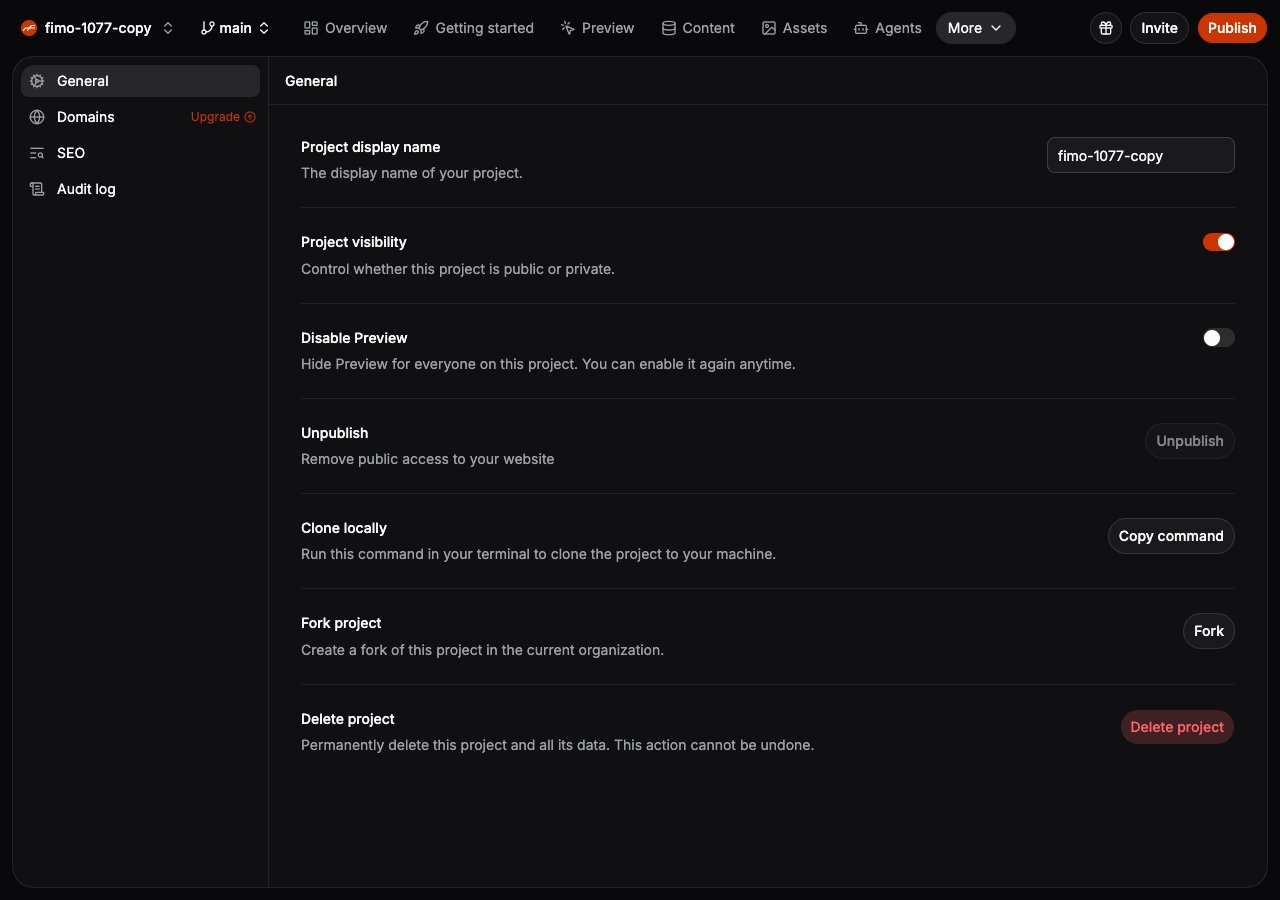 Disable Preview in Project Settings