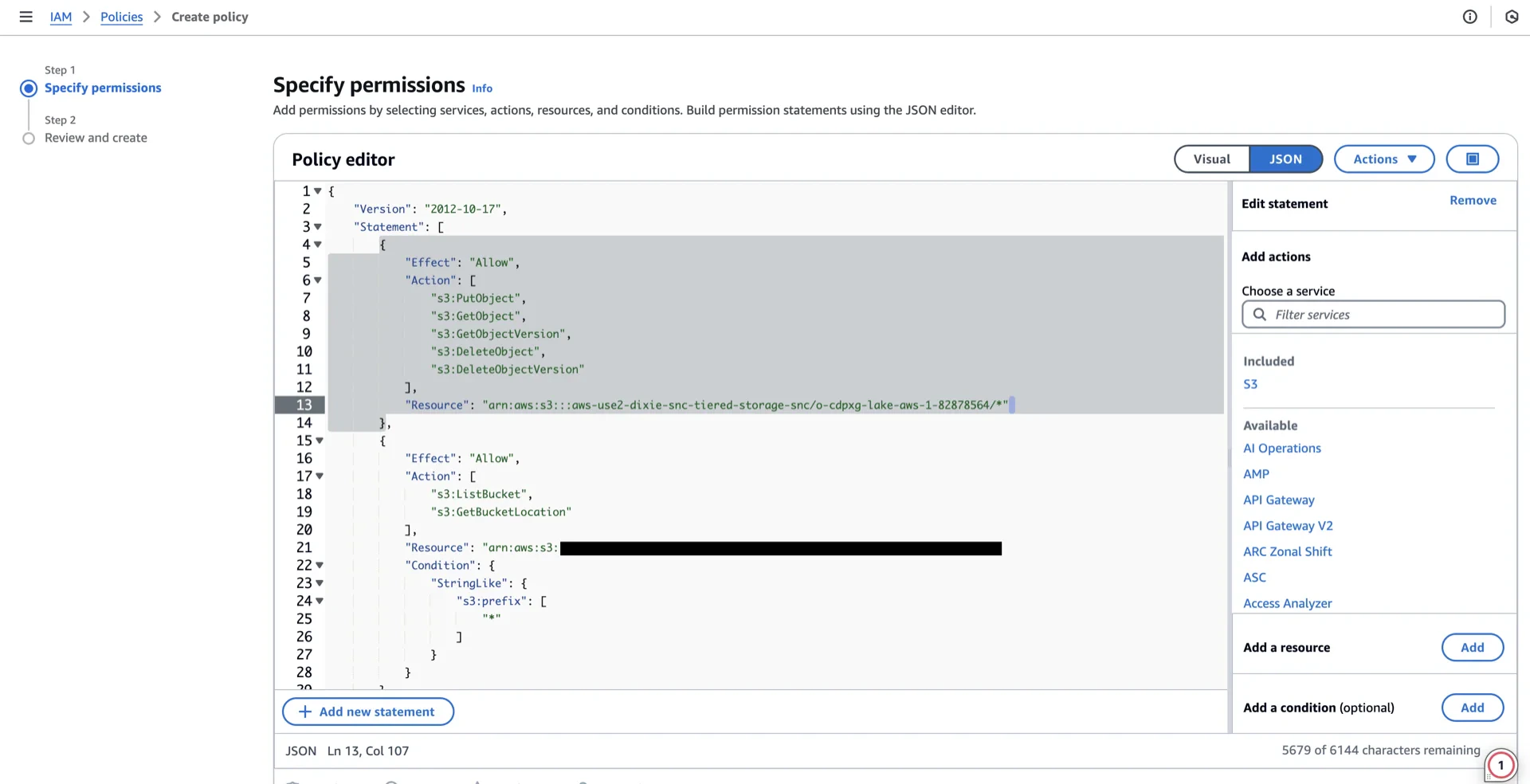 Policy JSON
