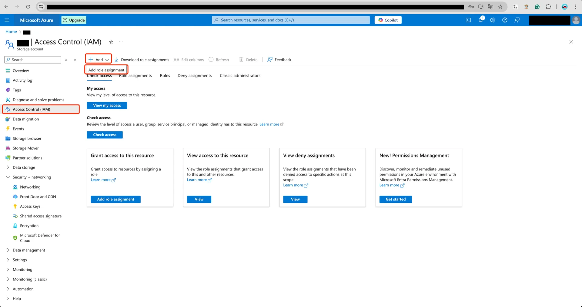 Add role assignment