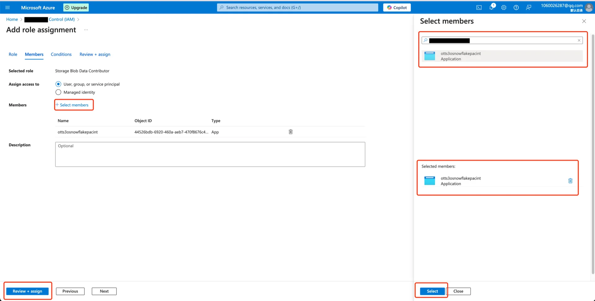 Select members