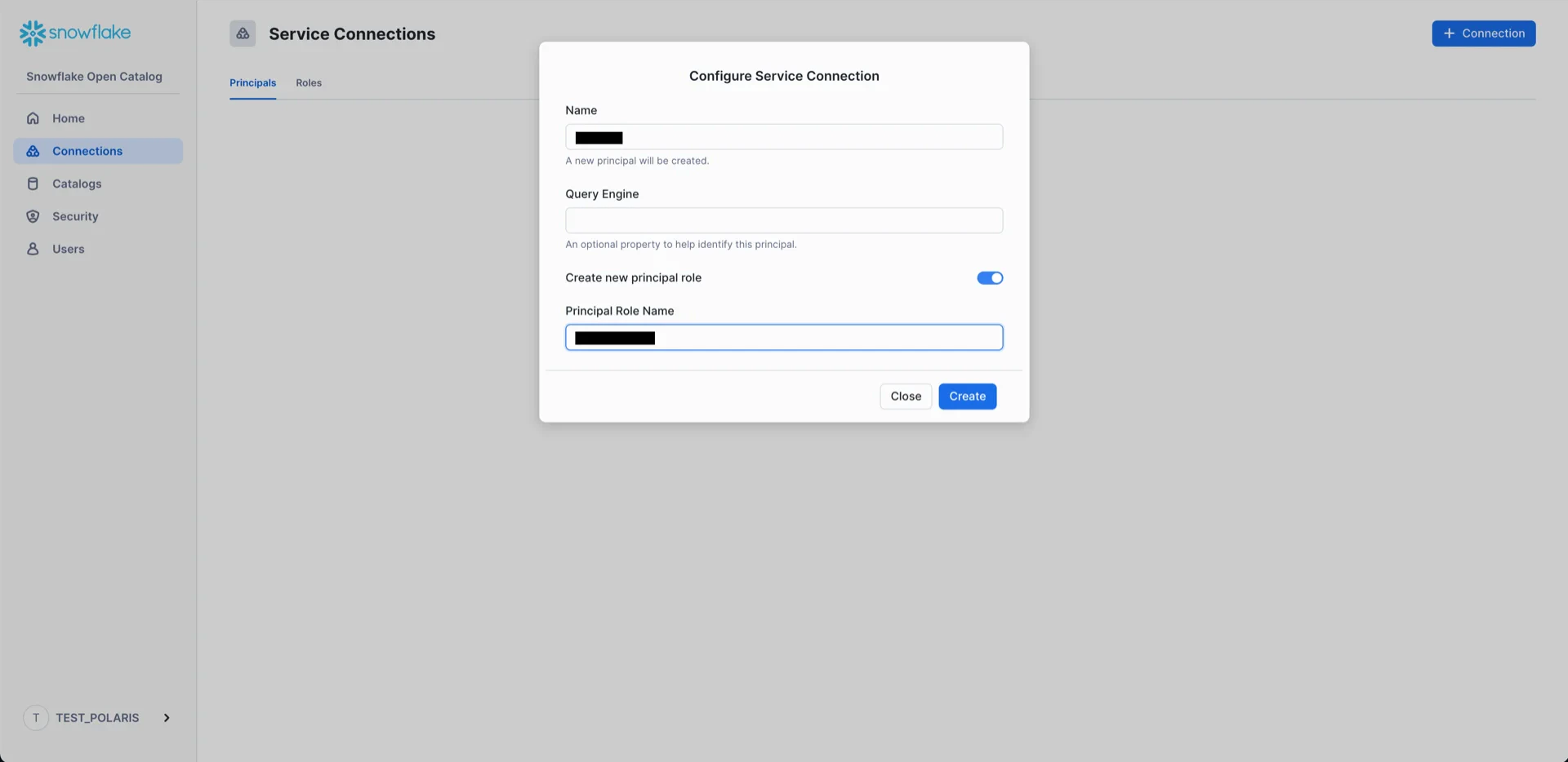Connection configuration