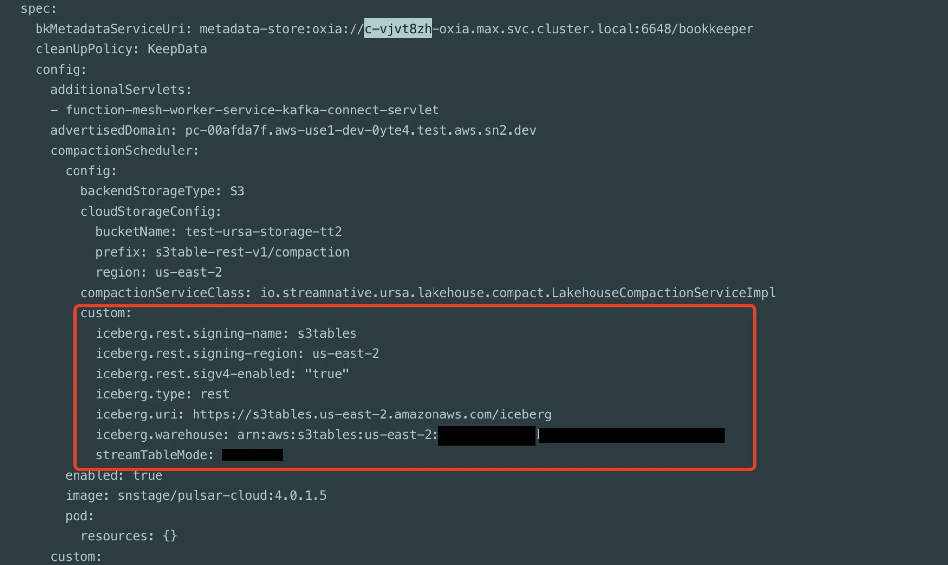 Configuration example
