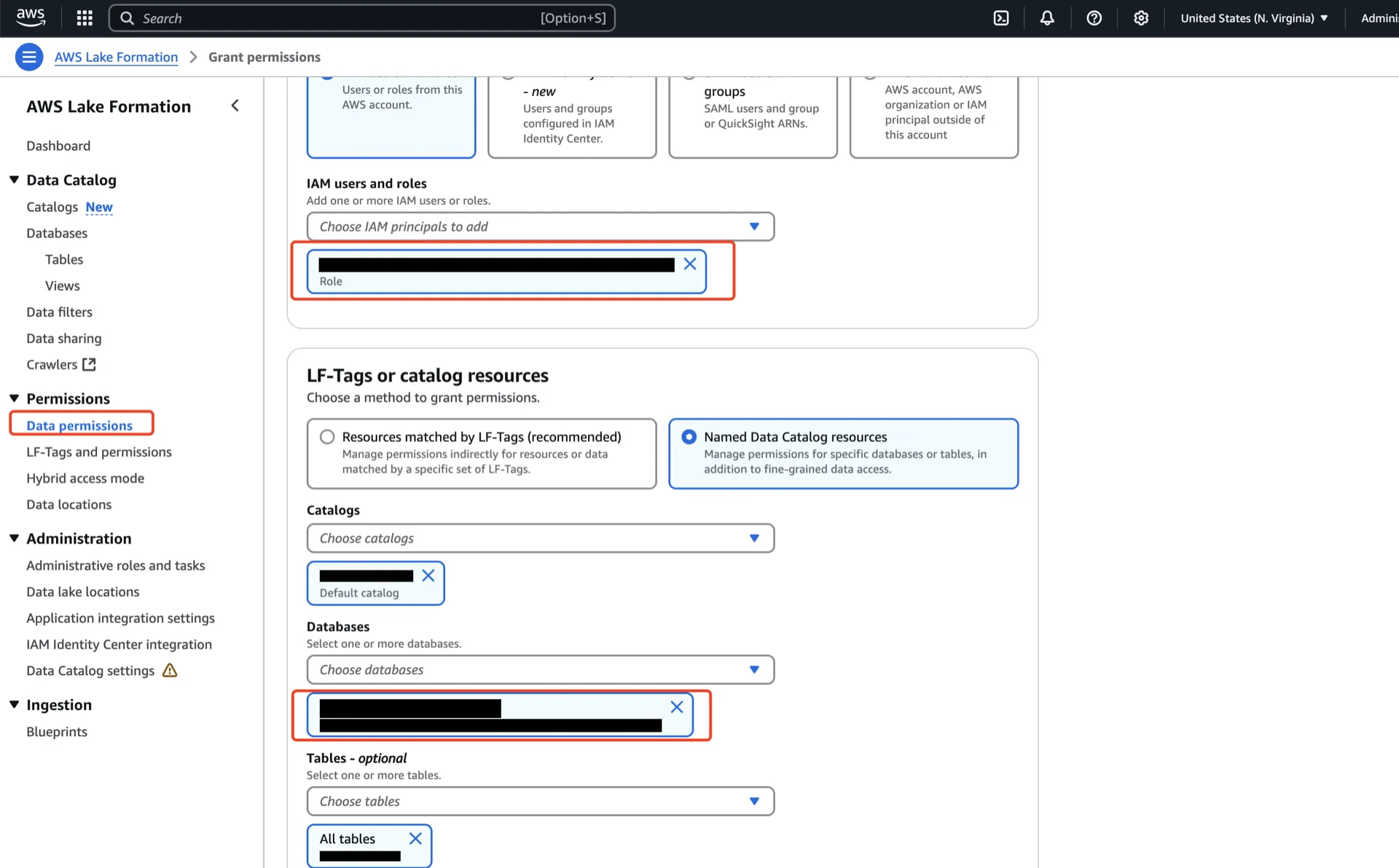 Grant resource link permission