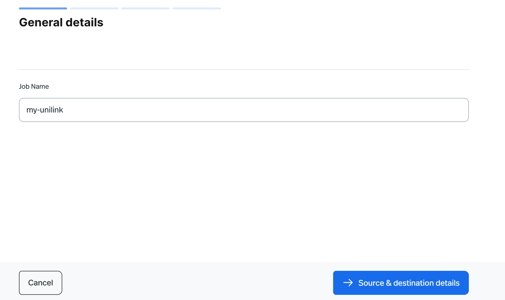 UniLink Job Name