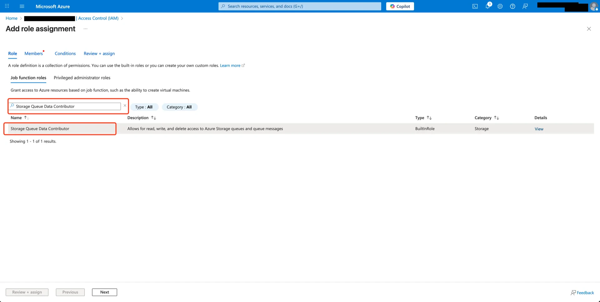 Queue Data Contributor