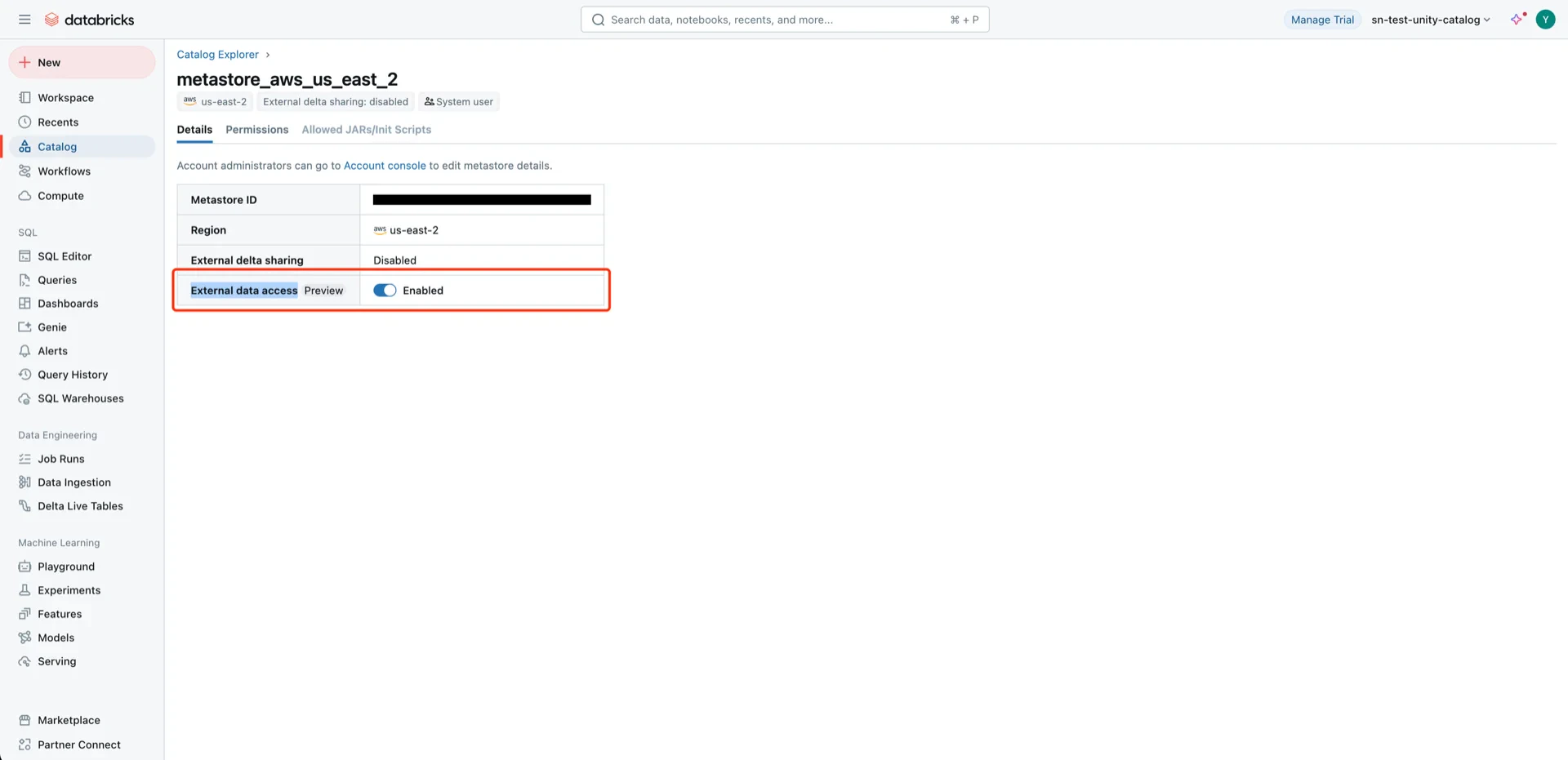 External data access