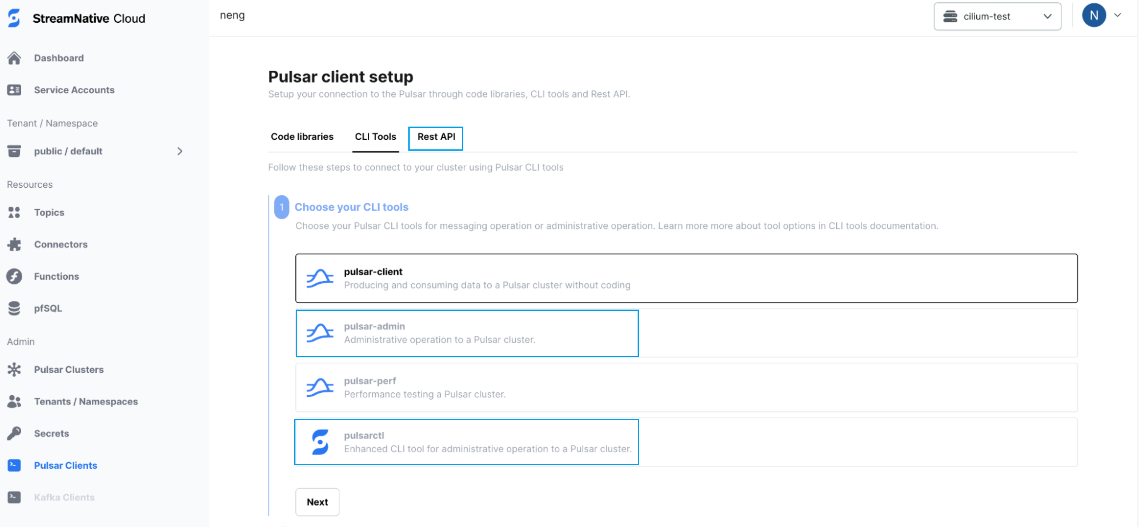 Set up client tools