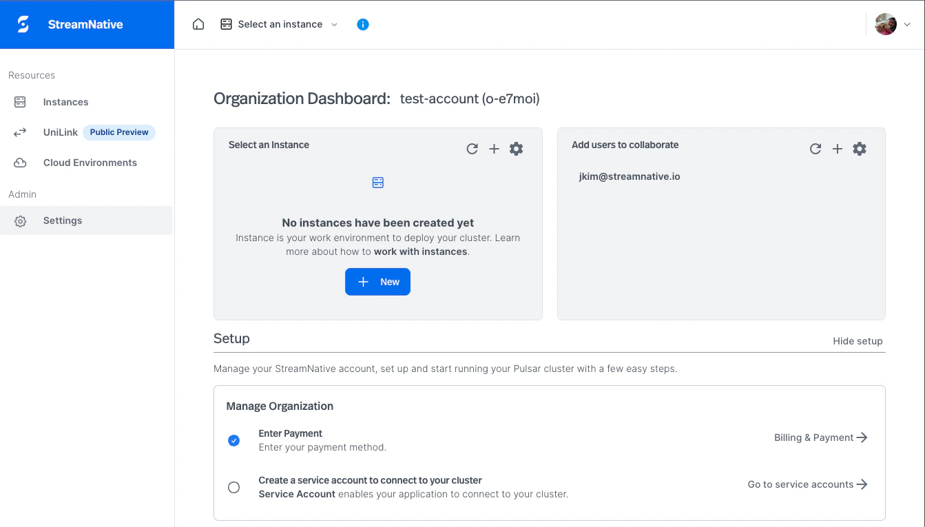 a screenshot of navigating to the settings page