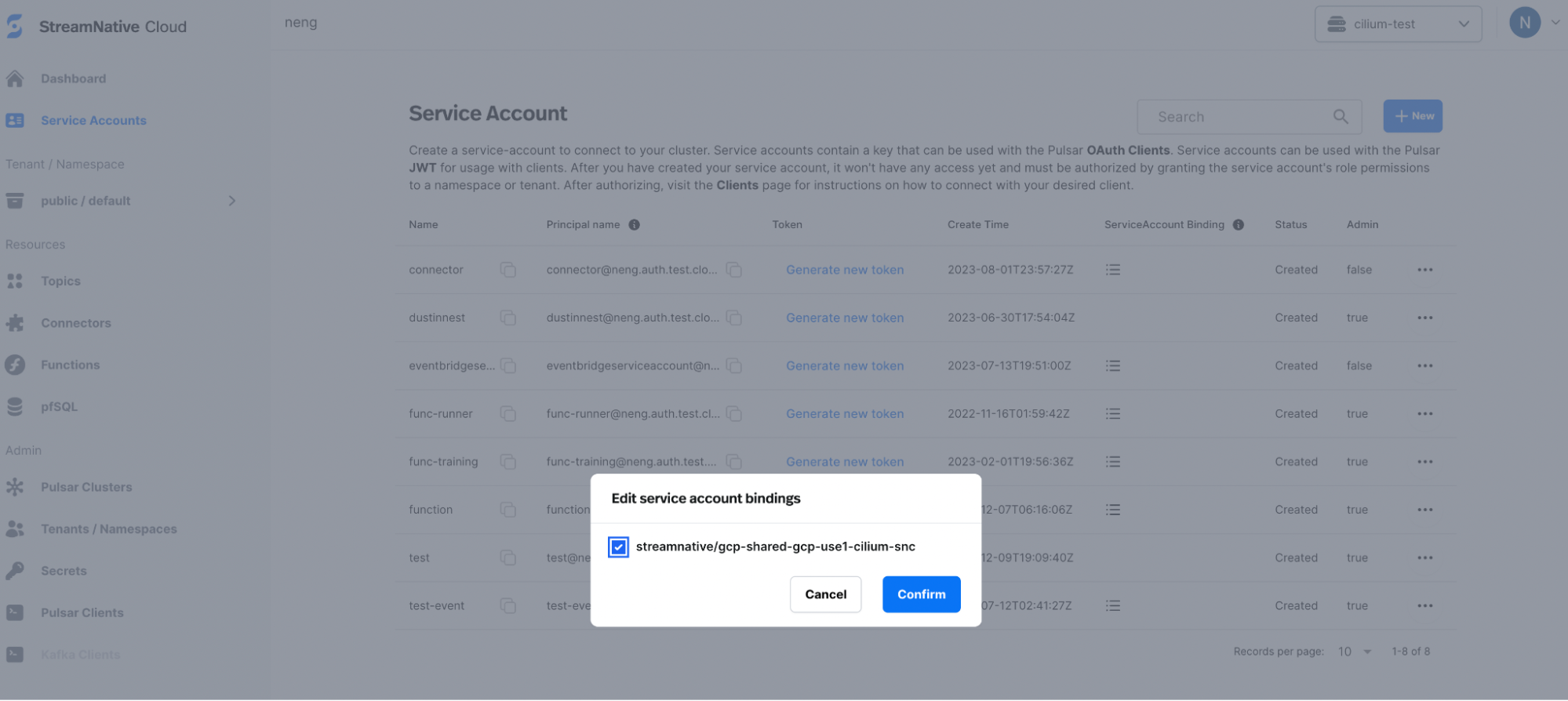 Binding Service Account step-2