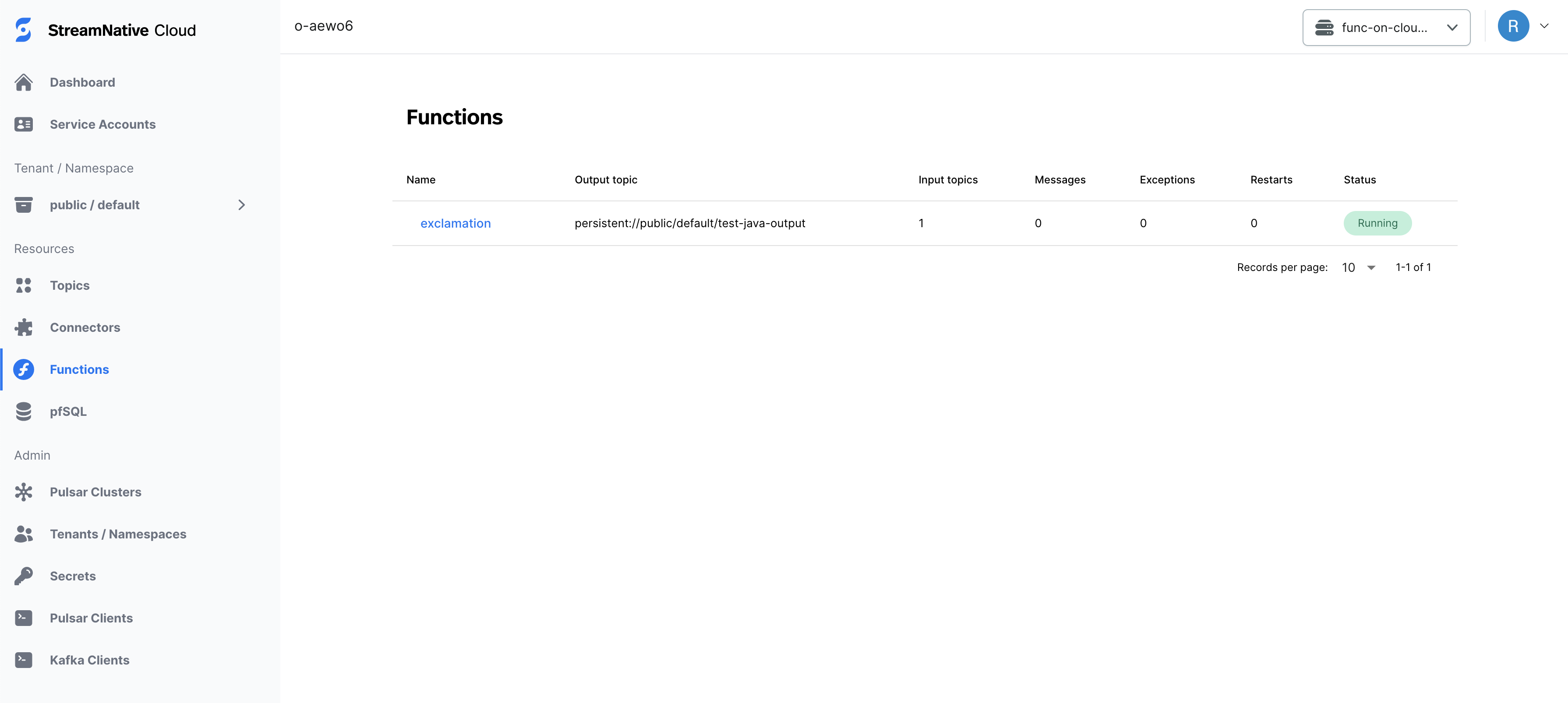 Monitor and Troubleshoot Functions - StreamNative Documentation