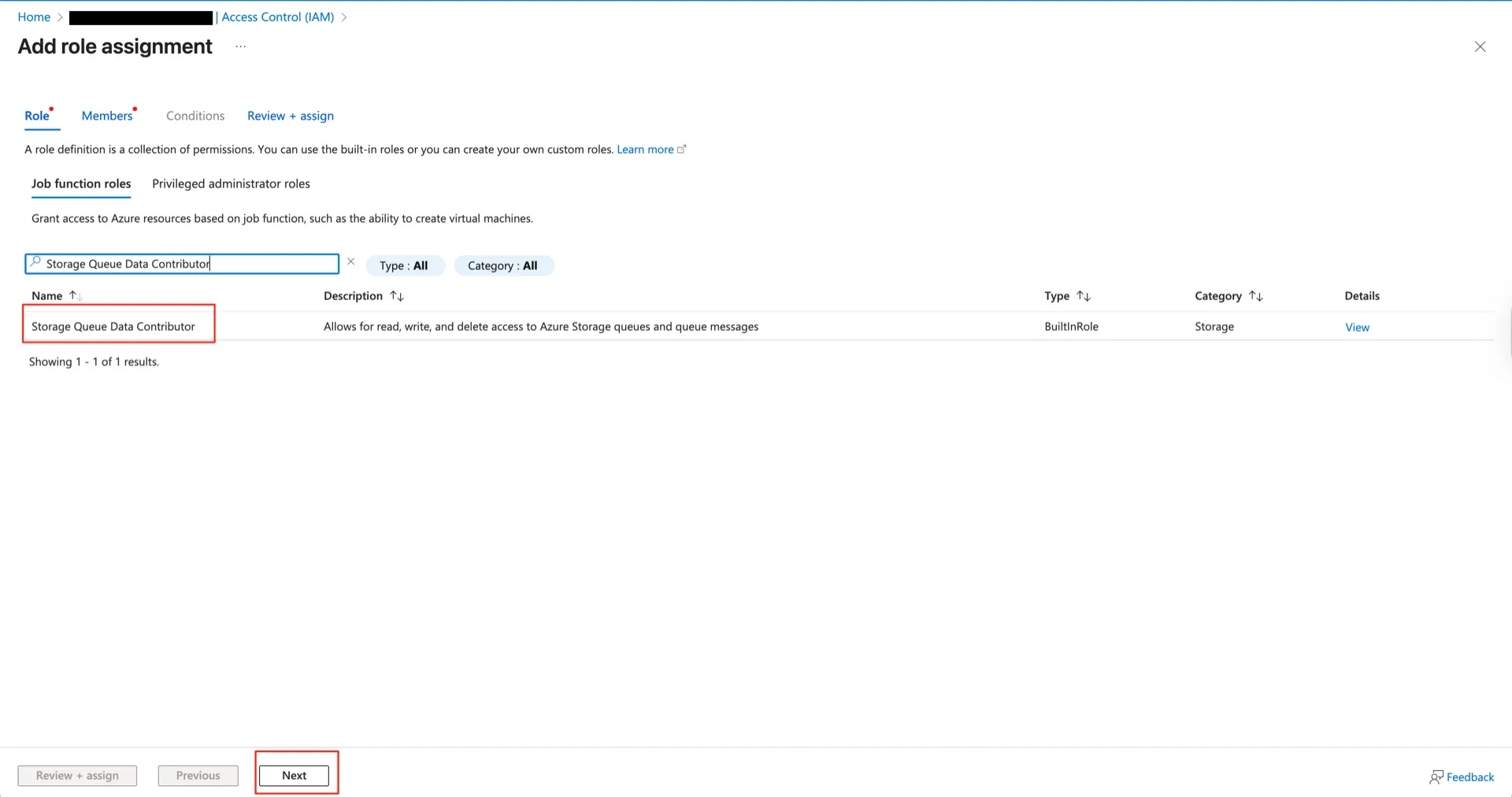 Grant Queue Data Contributor