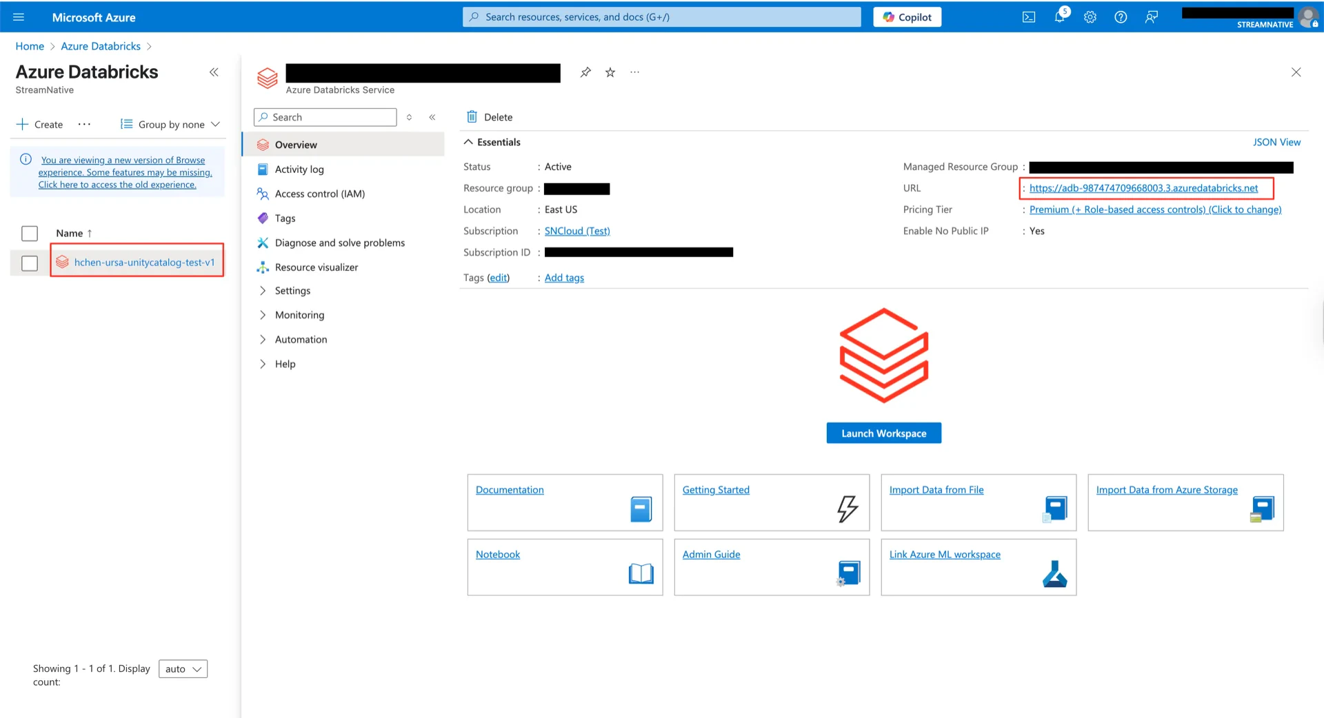 Metastore created