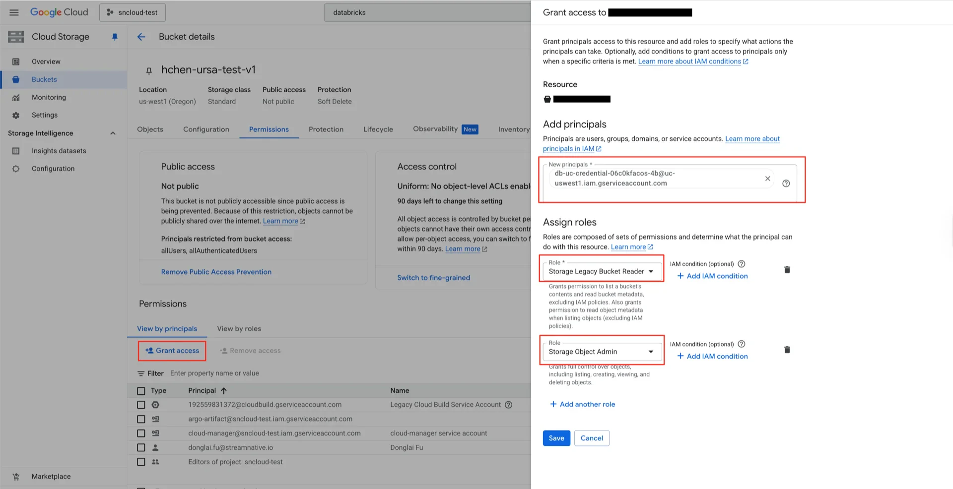 Assign storage roles