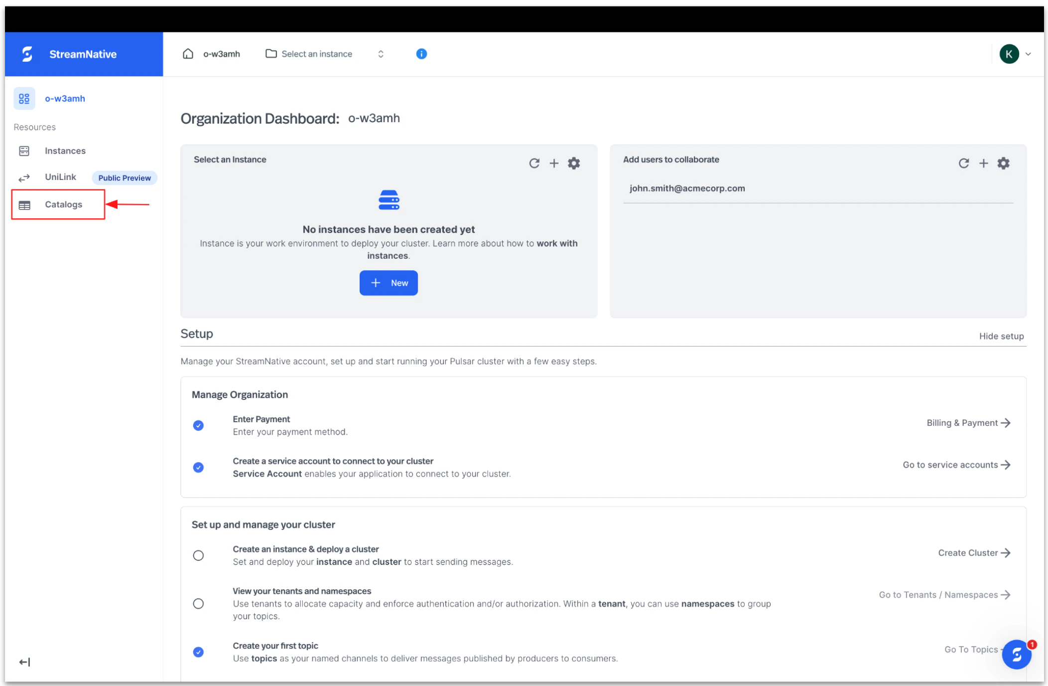 StreamNative Catalogs