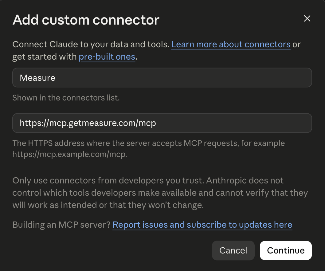 Connectors list