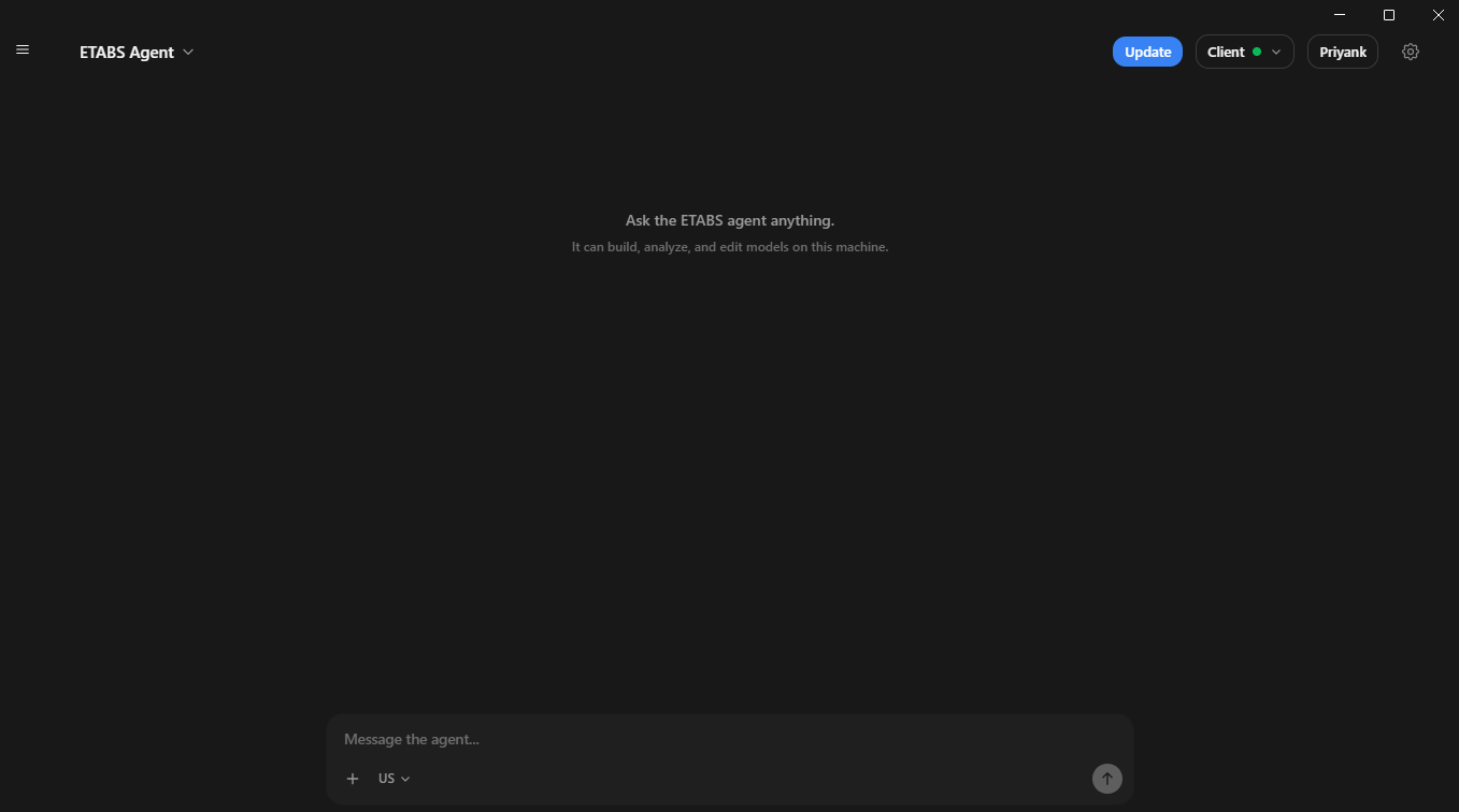 Chat with the agent directly in the Stru AI app
