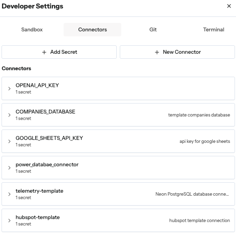 Connectors In App Pn