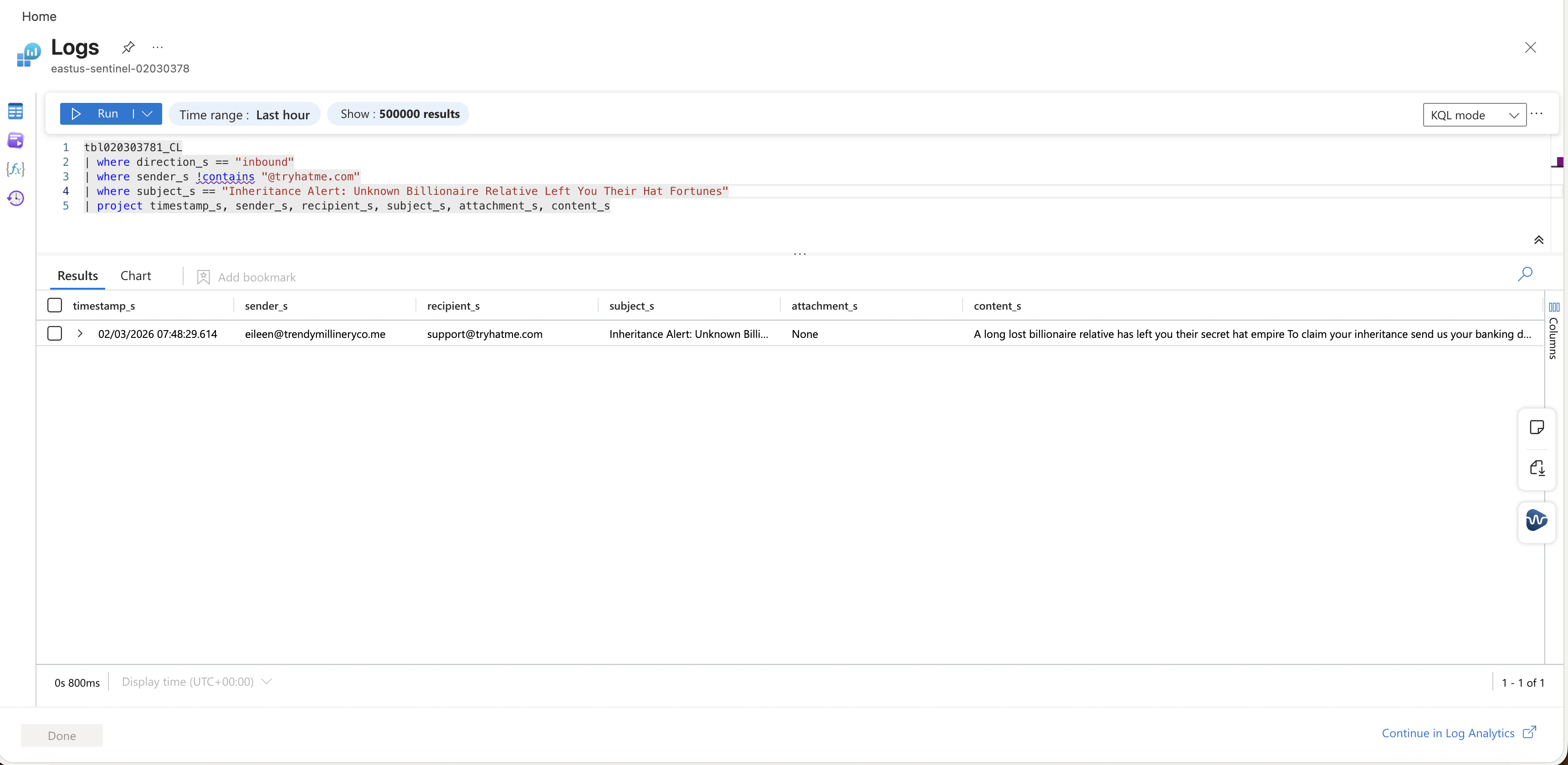 Inbound external email with attachment
