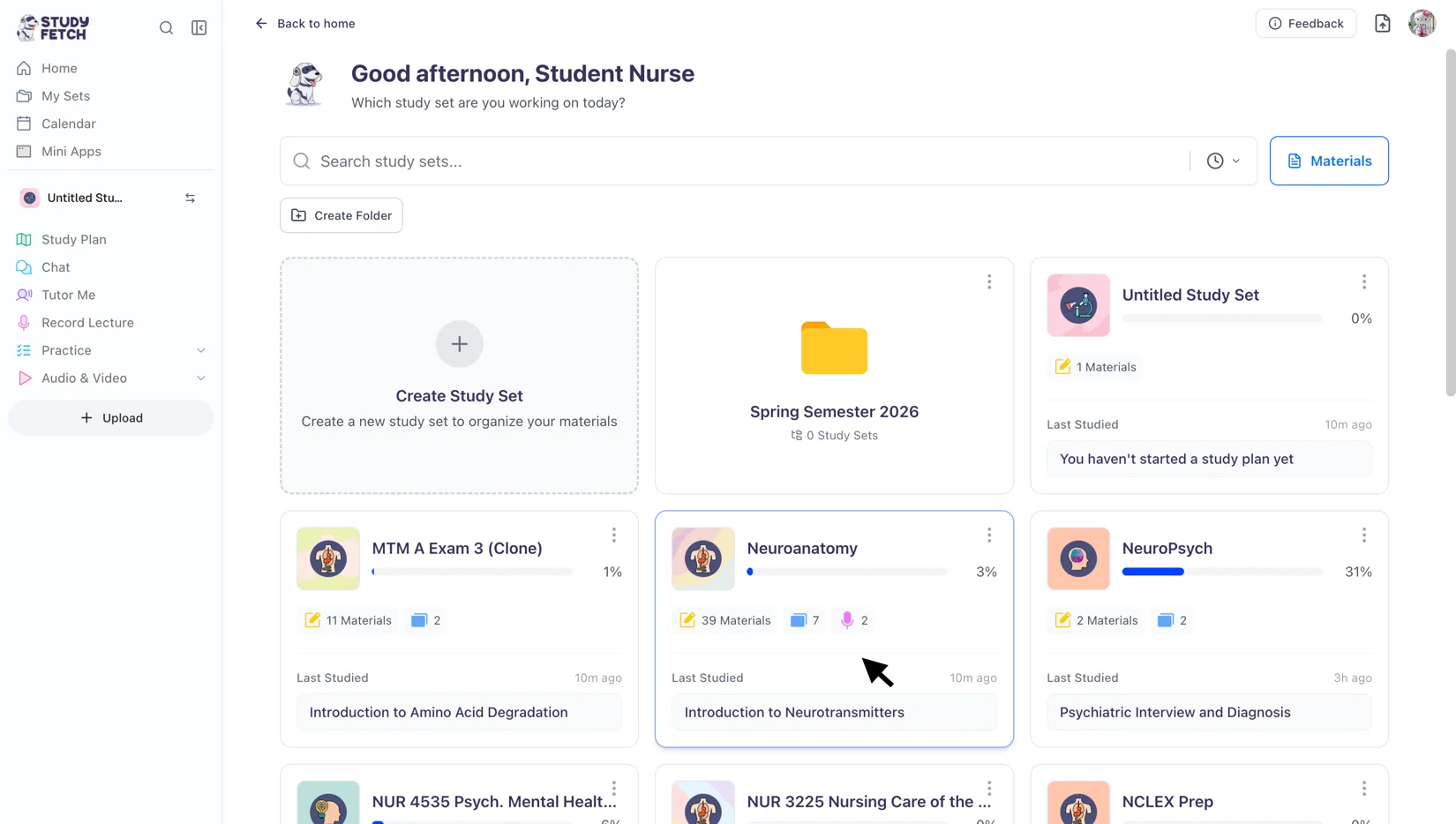 Creating a Study Set Tutorial - StudyFetch