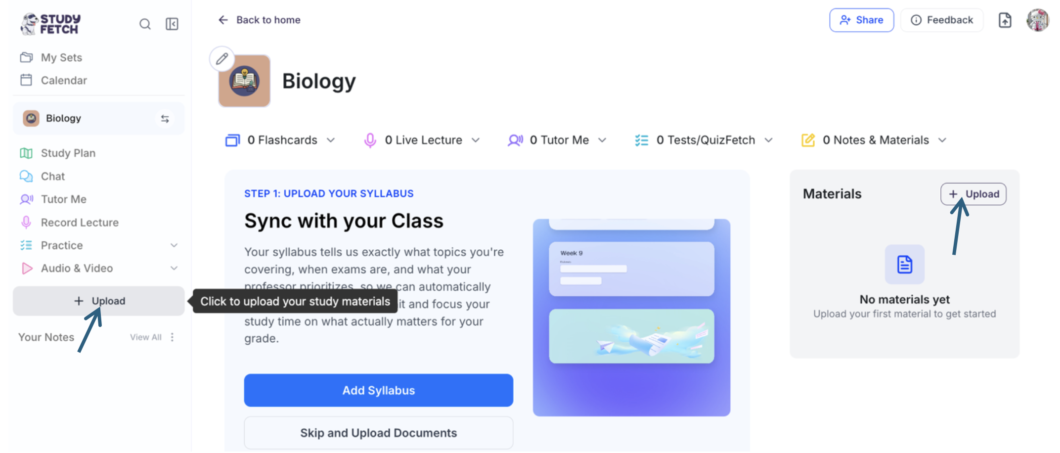 Notes Tutorial - StudyFetch