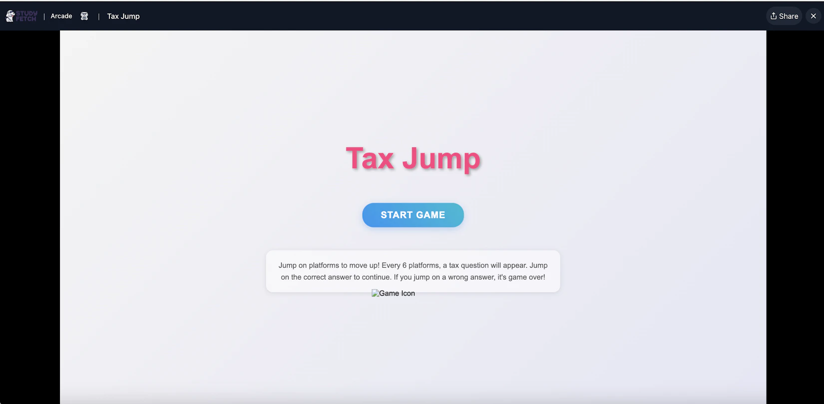 Arcade Tutorial - StudyFetch