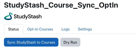 Moodle Plugin: Syncing StudyStash to Courses (Opt-In Mode) — screenshot