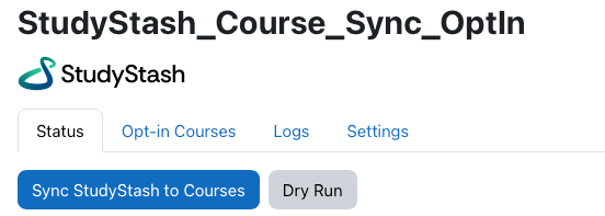Moodle Plugin: Syncing StudyStash to Courses (Opt-In Mode) — screenshot