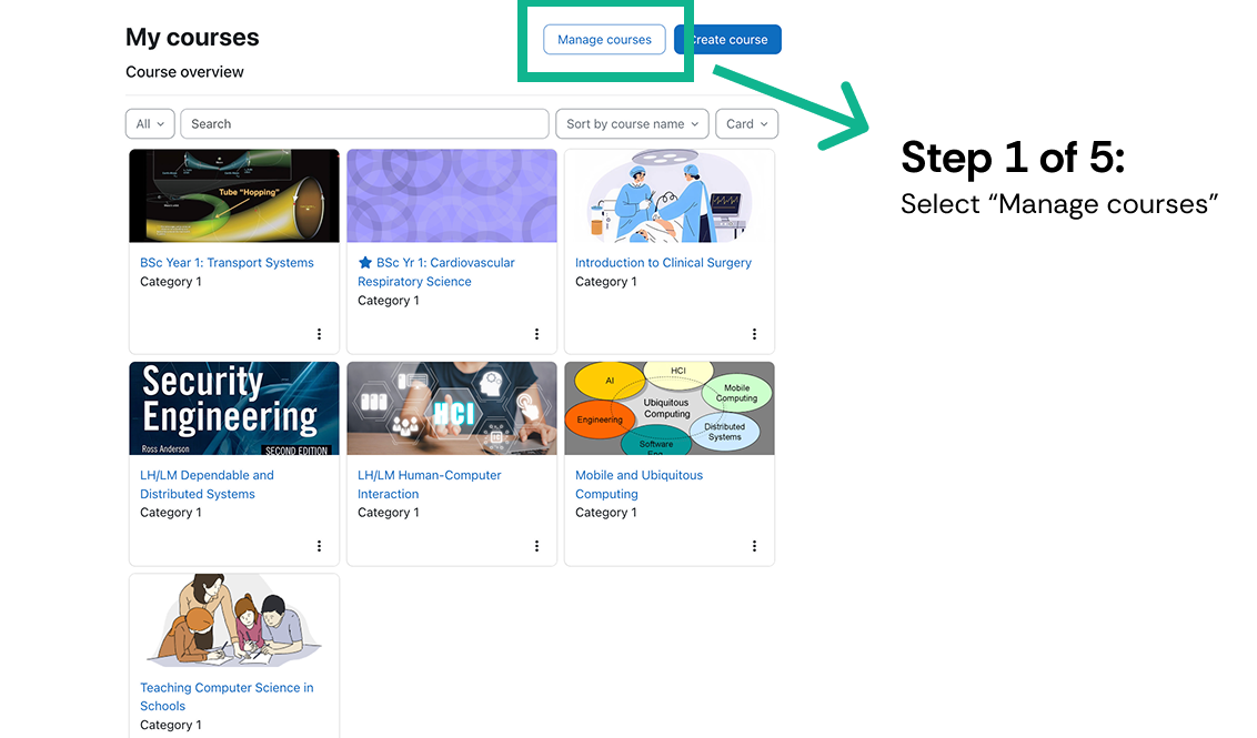 How do I export student data from Moodle into a CSV file? — screenshot