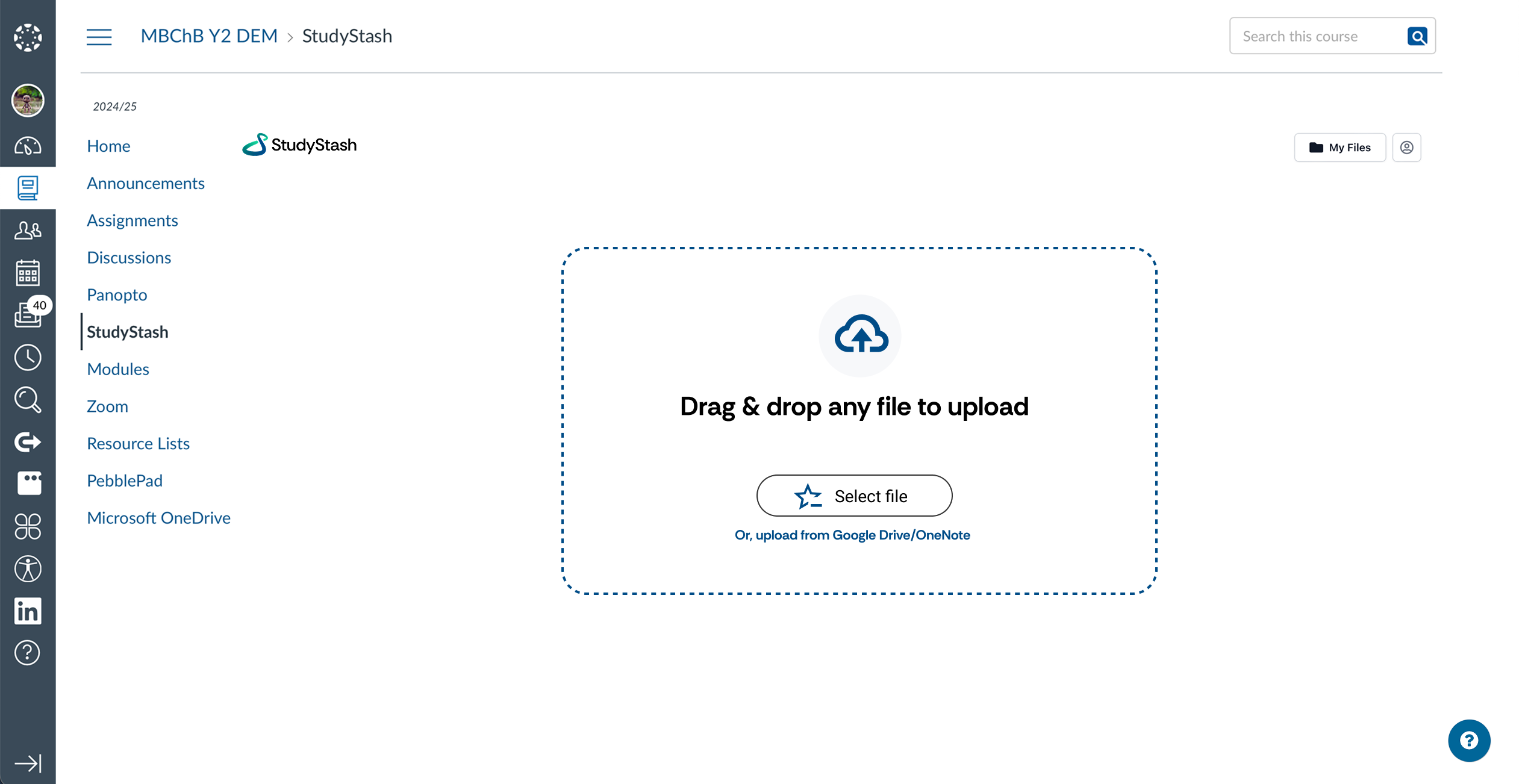 Can StudyStash use content from external or third-party platforms? — screenshot 1