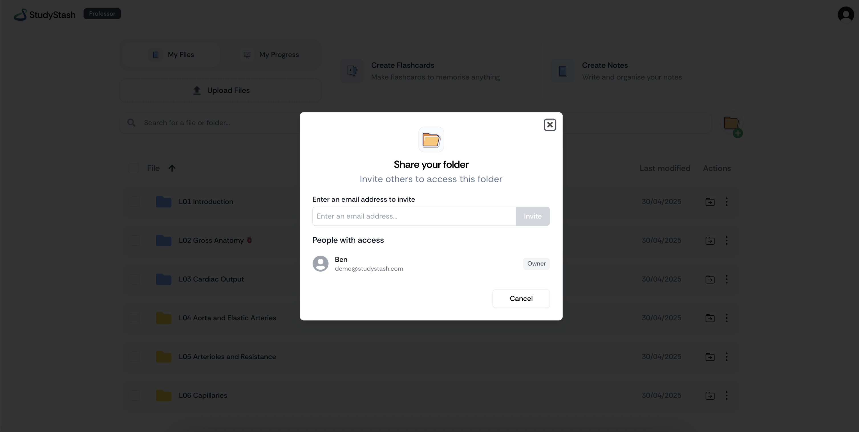 How do I share resources with my friends? — screenshot