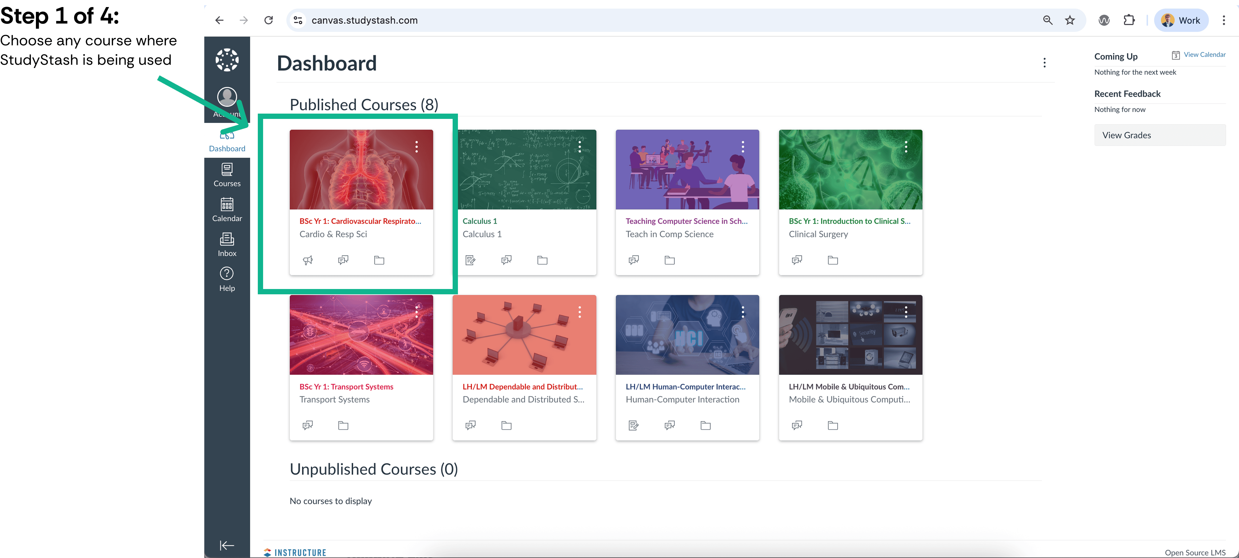 Exporting student roster data from Canvas course (CSV) — screenshot 1